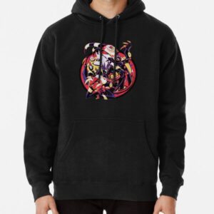 Hazbin Hotel Merch Helluva Boss Group Essential Pullover Hoodie_Helluva Boss Hoodies